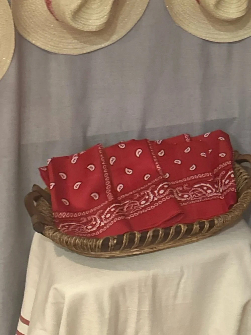 Red Bandana Fabric Napkins for Home Party Supplies